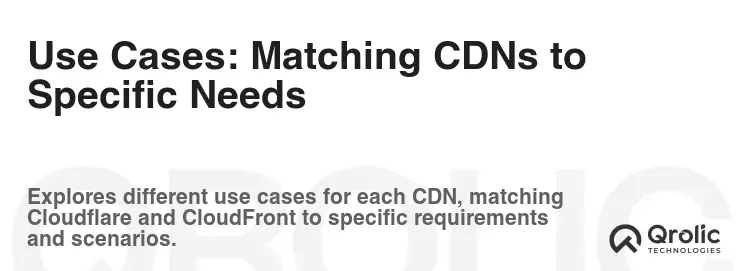 Use Cases: Matching CDNs to Specific Needs Use Cases: Matching CDNs to Specific Needs