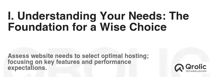 I. Understanding Your Needs: The Foundation for a Wise Choice I. Understanding Your Needs: The Foundation for a Wise Choice