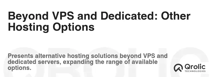 Beyond VPS and Dedicated: Other Hosting Options