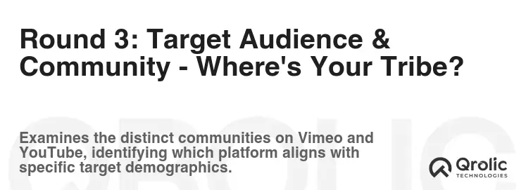 Round 3: Target Audience & Community - Where's Your Tribe?