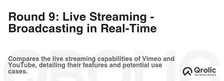 Round 9: Live Streaming - Broadcasting in Real-Time