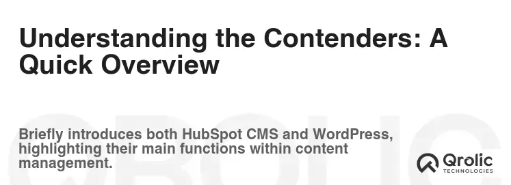 Understanding the Contenders: A Quick Overview