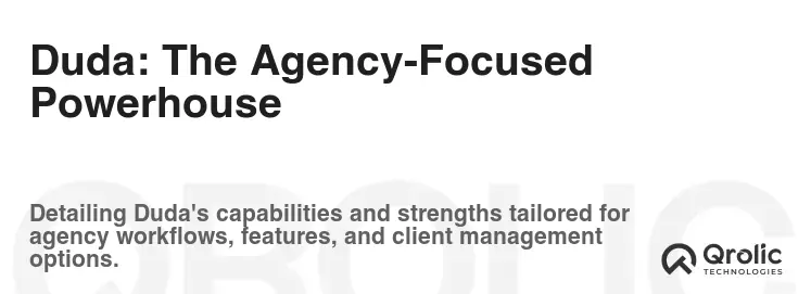 Duda: The Agency-Focused Powerhouse