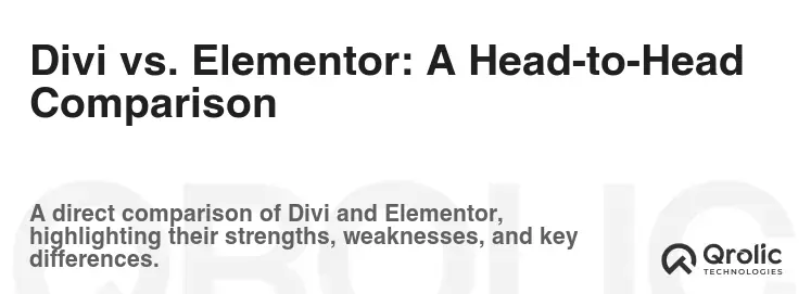 Divi vs. Elementor: A Head-to-Head Comparison