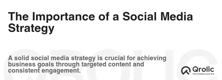 The Importance of a Social Media Strategy