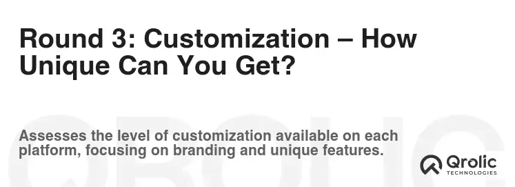 Round 3: Customization – How Unique Can You Get?