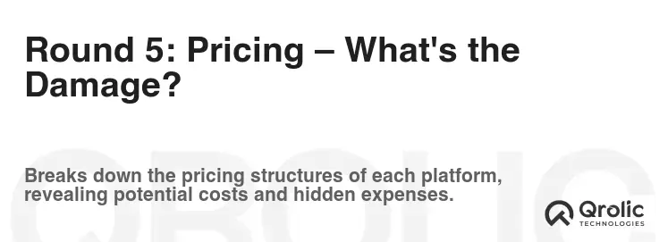 Round 5: Pricing – What's the Damage?