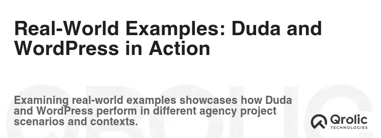Real-World Examples: Duda and WordPress in Action