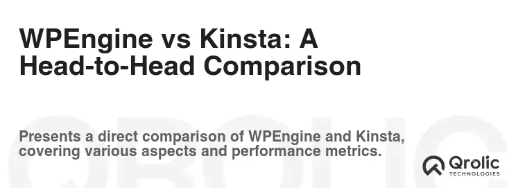 WPEngine vs Kinsta: A Head-to-Head Comparison WPEngine vs Kinsta: A Head-to-Head Comparison