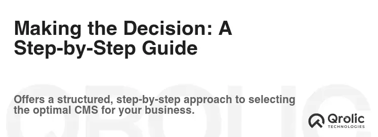 Making the Decision: A Step-by-Step Guide