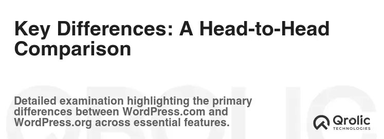 Key Differences: A Head-to-Head Comparison