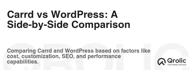 Carrd vs WordPress: A Side-by-Side Comparison Carrd vs WordPress: A Side-by-Side Comparison
