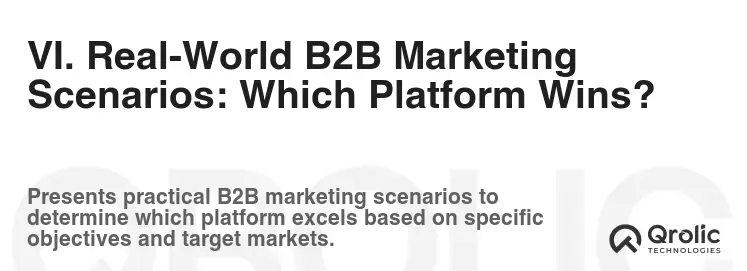 VI. Real-World B2B Marketing Scenarios: Which Platform Wins?