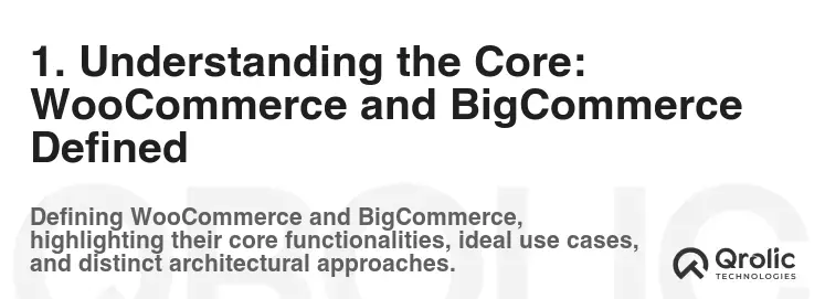 1. Understanding the Core: WooCommerce and BigCommerce Defined 1. Understanding the Core: WooCommerce and BigCommerce Defined