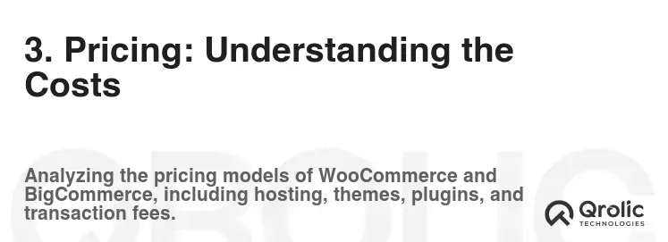 3. Pricing: Understanding the Costs 3. Pricing: Understanding the Costs