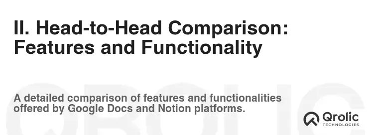 II. Head-to-Head Comparison: Features and Functionality