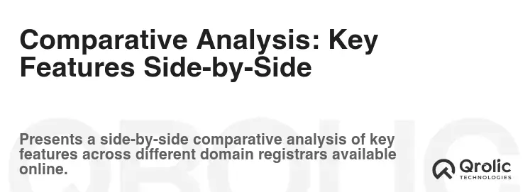 Comparative Analysis: Key Features Side-by-Side