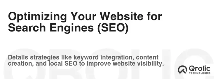 Optimizing Your Website for Search Engines (SEO)