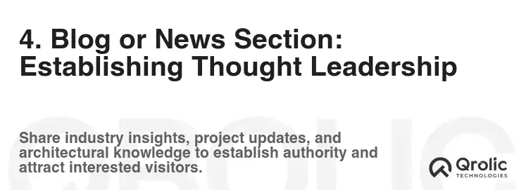 4. Blog or News Section: Establishing Thought Leadership