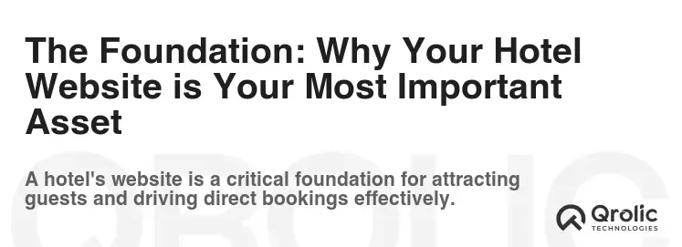 The Foundation: Why Your Hotel Website is Your Most Important Asset
