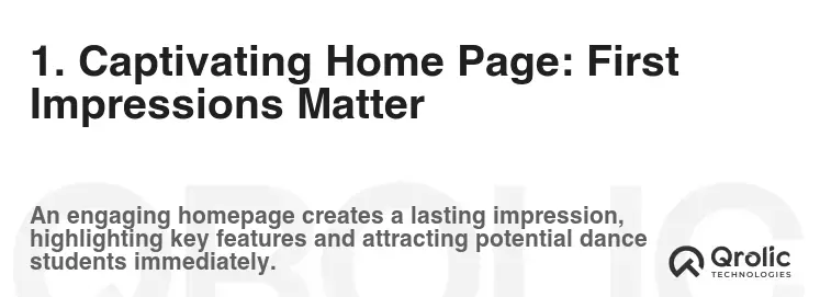 1. Captivating Home Page: First Impressions Matter