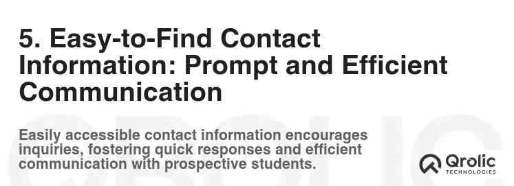 5. Easy-to-Find Contact Information: Prompt and Efficient Communication
