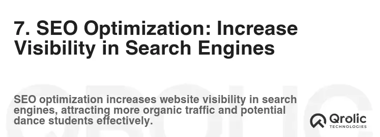 7. SEO Optimization: Increase Visibility in Search Engines