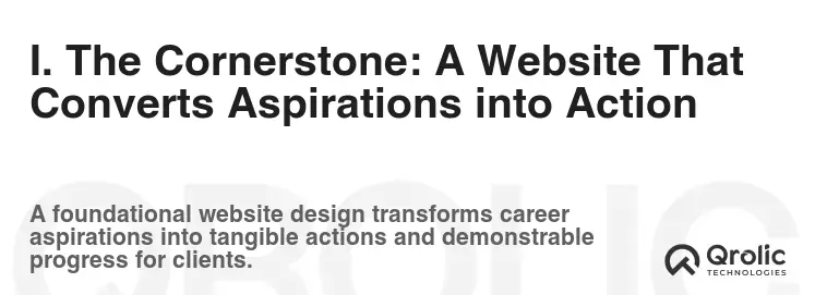 I. The Cornerstone: A Website That Converts Aspirations into Action