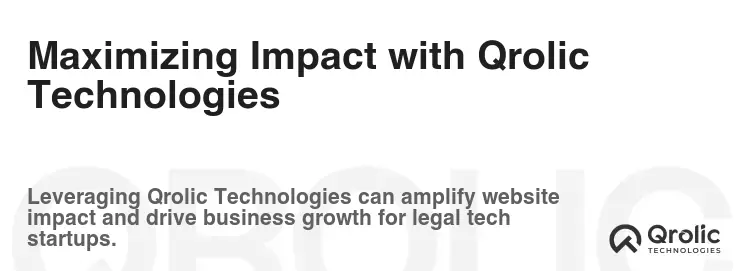 Maximizing Impact with Qrolic Technologies Maximizing Impact with Qrolic Technologies