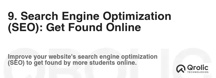 9. Search Engine Optimization (SEO): Get Found Online 9. Search Engine Optimization (SEO): Get Found Online