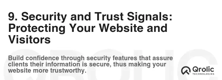 9. Security and Trust Signals: Protecting Your Website and Visitors 9. Security and Trust Signals: Protecting Your Website and Visitors