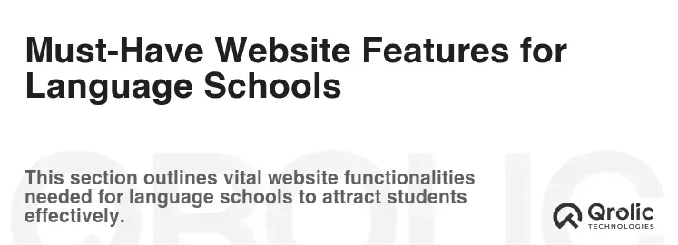 Must-Have Website Features for Language Schools