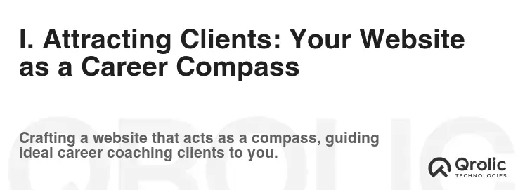 I. Attracting Clients: Your Website as a Career Compass