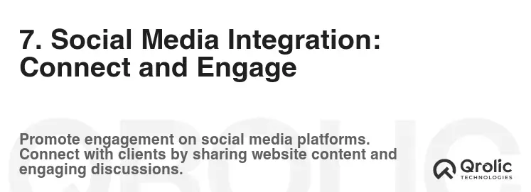 7. Social Media Integration: Connect and Engage