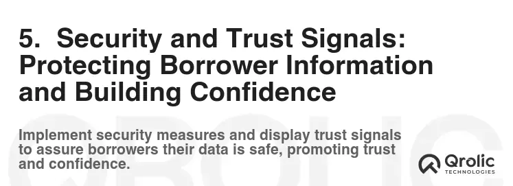 5.  Security and Trust Signals:  Protecting Borrower Information and Building Confidence