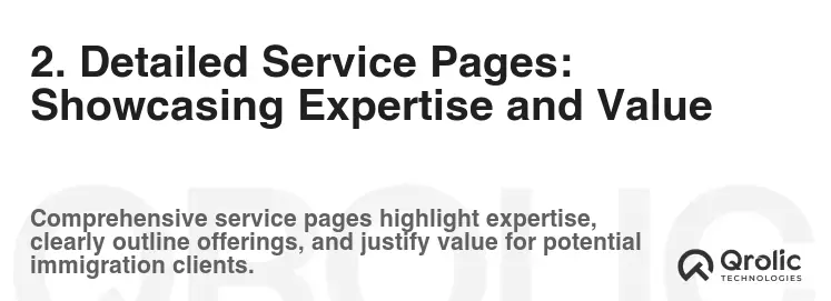 2. Detailed Service Pages: Showcasing Expertise and Value