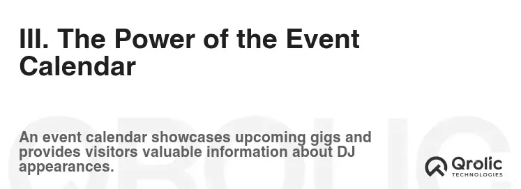 III. The Power of the Event Calendar