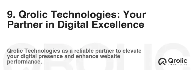9. Qrolic Technologies: Your Partner in Digital Excellence