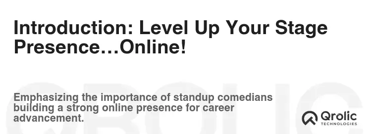 Introduction: Level Up Your Stage Presence…Online!