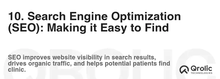 10. Search Engine Optimization (SEO): Making it Easy to Find 10. Search Engine Optimization (SEO): Making it Easy to Find