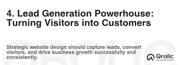 4. Lead Generation Powerhouse: Turning Visitors into Customers