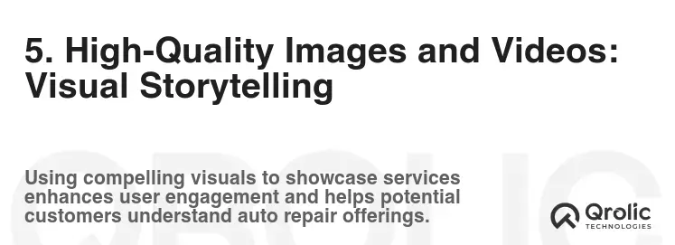 5. High-Quality Images and Videos: Visual Storytelling 5. High-Quality Images and Videos: Visual Storytelling