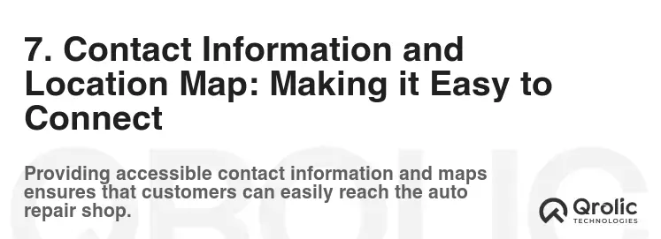 7. Contact Information and Location Map: Making it Easy to Connect 7. Contact Information and Location Map: Making it Easy to Connect