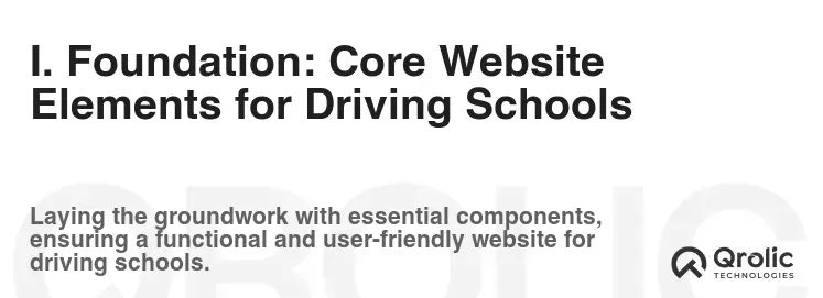 I. Foundation: Core Website Elements for Driving Schools