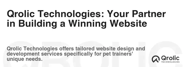 Qrolic Technologies: Your Partner in Building a Winning Website Qrolic Technologies: Your Partner in Building a Winning Website