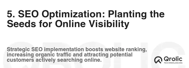 5. SEO Optimization: Planting the Seeds for Online Visibility