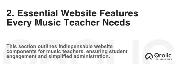 2. Essential Website Features Every Music Teacher Needs 2. Essential Website Features Every Music Teacher Needs