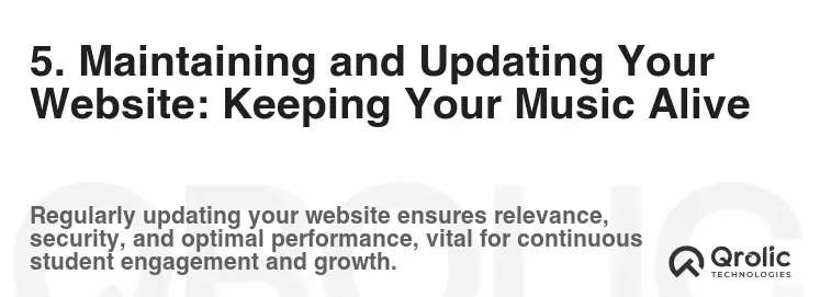 5. Maintaining and Updating Your Website: Keeping Your Music Alive 5. Maintaining and Updating Your Website: Keeping Your Music Alive