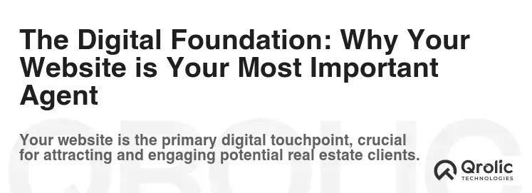The Digital Foundation: Why Your Website is Your Most Important Agent The Digital Foundation: Why Your Website is Your Most Important Agent