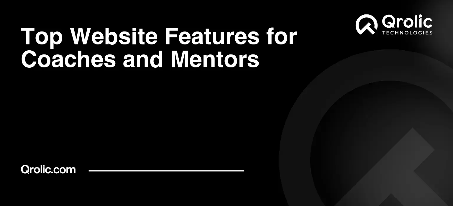 Top Website Features for Coaches and Mentors